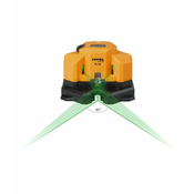 NIVEL SYSTEM FL1G križni linijski laser, 4 zeleni l. žarki, +/-1mm/3m, 15m