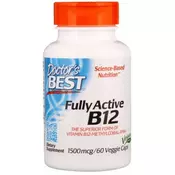 Popolnoma aktivni B12, 1500mcg - 60 kapsul