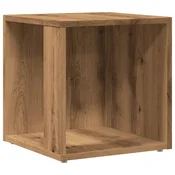 Vidaxl Stranska mizica artisan hrast 33x33x34 cm inženirski les
