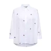ONLY Bluza ONLNEW LINA GRACE svetlo rjava/bela