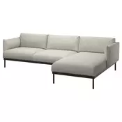 ÄPPLARYD Sofa trosed s lenjivcem, Lejde svetlosiva