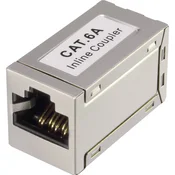 Renkforce RJ45 omrežni adapter CAT 6a [1x RJ45-vtičnica - 1x RJ45-vtičnica] 0 m bele barve Renkforce