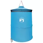 vidaXL Pop-up straniščni šotor s visečo vrvjo Modra 97 x 126 cm