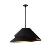 Duolla - Luster na sajli COCO 1xE27/40W/230V precnik 50 cm crni
