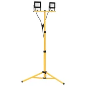 Vidaxl LED reflektor s stojalom 2x50 W toplo bel