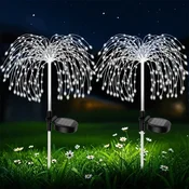 KJB Solarna vrtna dekorativna luč 200 LED, bela svetloba