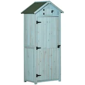 Homestar Vrtna omara 77x54,2x179 cm modro zelena, (5000228192)