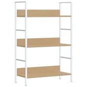 Vidaxl Knjižna polica 3-nadstropna hrast 60x27,6x90,5 cm inž. les