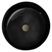 Cipi Nasadni okrugli umivaonik Index Niteshift (Promjer: 42 cm, bez izljeva, Crne boje)