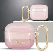 Guess Original Guess ovitek translucent pink za slušalke AirPods 3 (GUA3HGCOHP)