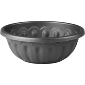 Plastia jardiniera Lea - antracit 22 cm