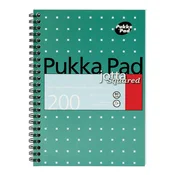 Spiralna bilježnica, kvadratna PUKKA PAD A/4, 200 listova, metalik tirkizna 26004
