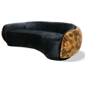 Casa Padrino luxury sofa black/beige/multicolored 260 cm