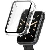 GS Ovitek 2 v 1 + kaljeno steklo za Xiaomi Mi Band 7 Pro, prozoren