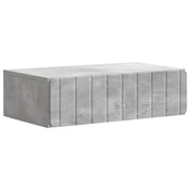 Vidaxl Stenska stranska miza Betonsko siva 59 x 34,5 x 17 cm