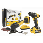 VARO Komplet Powerplus POWXBBOX10 - Akumulatorski vrtalnik + večnamenski brusilnik 20 V, 4 Ah