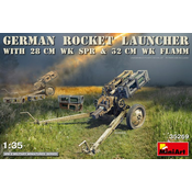 German rocket launcher with 28cm WK SPR & 32cm WK FLAMM