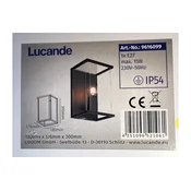 Lucande - Zunanja stenska svetilka ANNALEA 1xE27/15W/230V IP54