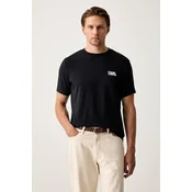 KARL LAGERFELD Majica 755781 563235 Mornarsko modra Regular Fit