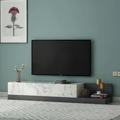 Hanah Home TV komoda Major, 180 cm, mermer Marmo / antracit