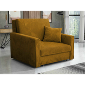 Fotelja Columbus 190 Žuta, 85x103x98cm, Tkanina, GambeNoge: Metalne