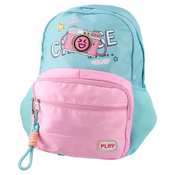 Play Školski ranac za devojcice Choise Pop fashion, 43x30x20cm, Plavo - roze