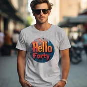 Camiseta Majica sa štampanim printom Cam 904, Muška, Hrom