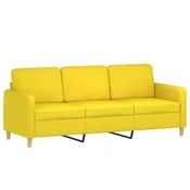 Vidaxl Trosed svetlo rumen 180 cm blago