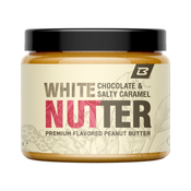 BodyWorld White Choc & Salty Caramel Nutter 500 g, arašidi-bela čokolada-slana karamela