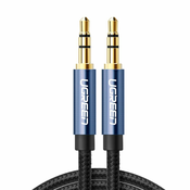 slomart ugreen avdio kabel aux vtič ravni minijack 3,5 mm 2m modri (av112)
