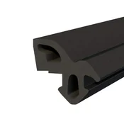 DQPP - Fensterdichtung - S-1560 - 1 m - aluplast PVC Fenster Gummidichtug - , Črna - Zugluftstopper Profildichtung - Gummidichtug Dichtband Kunststofffensterdichtungen