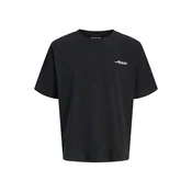 JACK & JONES Majica JCOEterna  siva / črna / bela