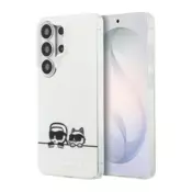 Maska Karl Lagerfeld IML Peekaboo Karl&Choupette MagSafe za Samsung S26 Ultra/ S948B bela