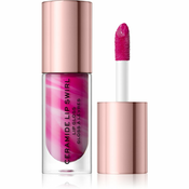 Makeup Revolution Ceramide Swirl hidratantno sjajilo za usne nijansa Berry Pink 4,5 ml