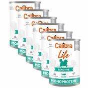 Calibra Dog Life Sensitive Salmon with Rice 6x400 g
