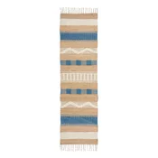 Plava/u prirodnoj boji rucno radena staza od mješavine jute 60x230 cm Medina Jute – Flair Rugs