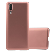 Cadorabo CADORABO primera, združljiv s Huawei v kovinski rosă ‰ Gold - zaščitni pokrov, narejen iz fleksibilnega silikona TPU, (20586860)