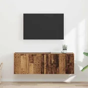 TV zidni ormar Zidne 2 pcs Staro drvo 59,5 x 31 x 40 cm