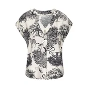LASCANA Bluza kremna / črna
