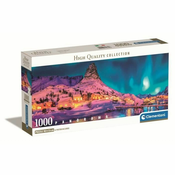 Clementoni - Puzzle Nočna panorama Lofotov - 1 000 kosov