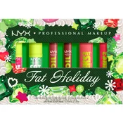 NYX Professional Makeup Xmas Fat Holiday darilni set za ustnice 6 kos