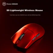 Eweadn Bežicni miš, 2.4GHz, Bluetooth, USB, Crveni