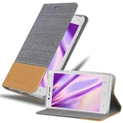Cadorabo CADORABO Ohišje, združljiv z Nokia v svetlo sivo rjavi barvi - zaščitni pokrov z magnetnim zapiranjem, stoječo funkcijo in režo za kartico, (20567012)