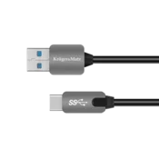 slomart Kabel Kruger&Matz USB 3.0 - Type C, 5 Gbps, 1m