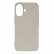 HURTEL Ohišje Liquid Silicone Case MagSafe za iPhone 16 - bež