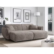 Kavč Rocklin 127 (Cremona 24) Rjava, 252x155x81cm, Blago, NogeNoge: Plastika, Pohišto je sestavljenoPohišto je sestavljeno