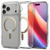 Spigen Ultra Hybrid MagSafe, clear gold - iPhone 2025 Pro Max