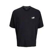 JACK & JONES Majica JCOCNZ BERLIN črna/bela