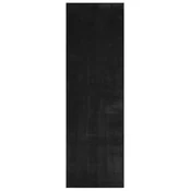 Vidaxl Preproga HUARTE kratka vlakna mehka in pralna črna 80x250 cm