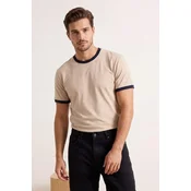 Trendyol Muška majica Tmnss26Ts00009, Bež